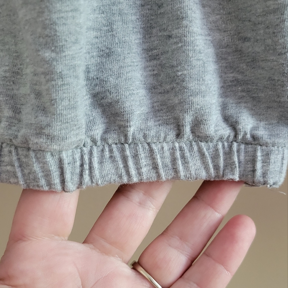 3/$12 SALE Calvin Klein | Crop Top Elastic Waist Distressed Flawed - Picture 7 of 7